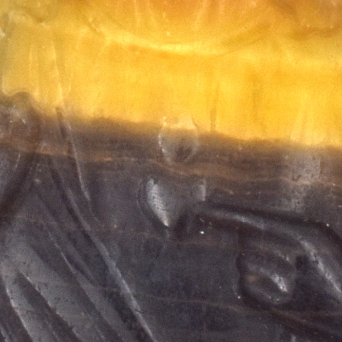 Yellow & Purple Fluorite Jesus Carving