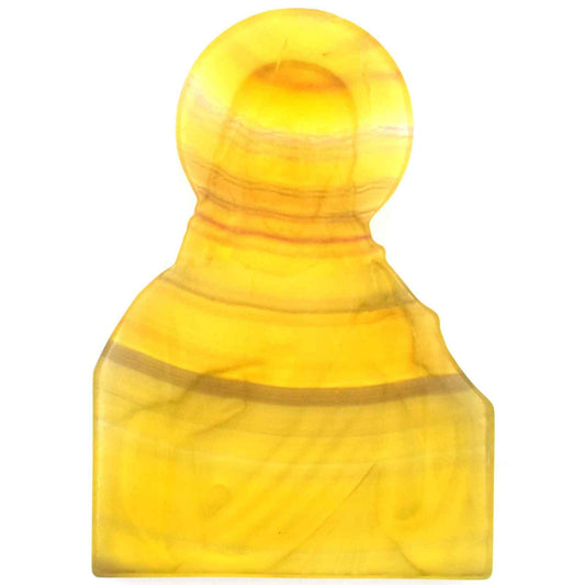 Yellow Fluorite Jesus Carving