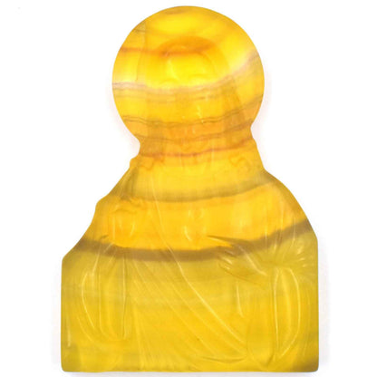 Yellow Fluorite Jesus Carving