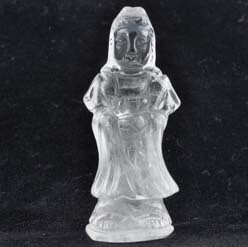 Clear Quartz Kwan Yin Carving