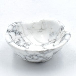 White Howlite Bowl Carving