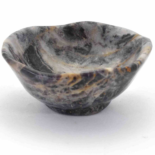 Purple Flower Jasper Bowl Carving