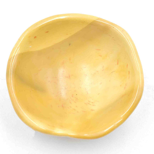 Yellow Mookaite Bowl Carving