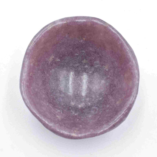 Pink Lepidolite Bowl Carving