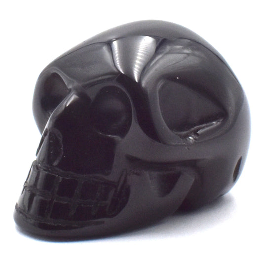 Black Obsidian Crystal Skull Carving