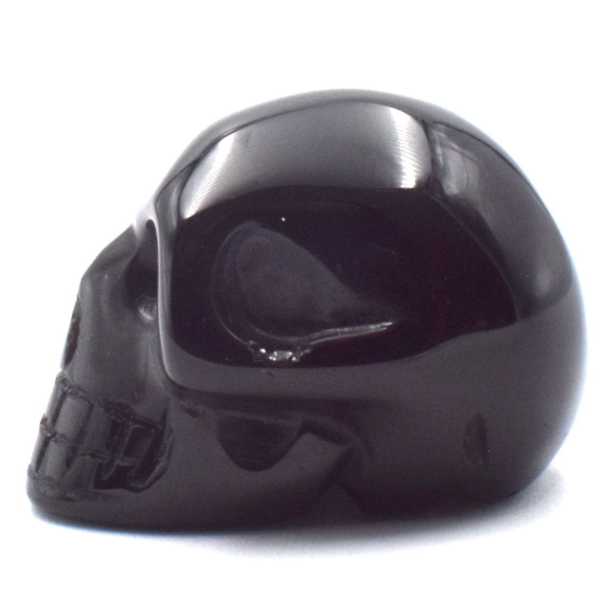 Black Obsidian Crystal Skull Carving