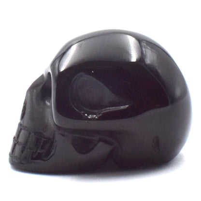 Black Obsidian Crystal Skull Carving