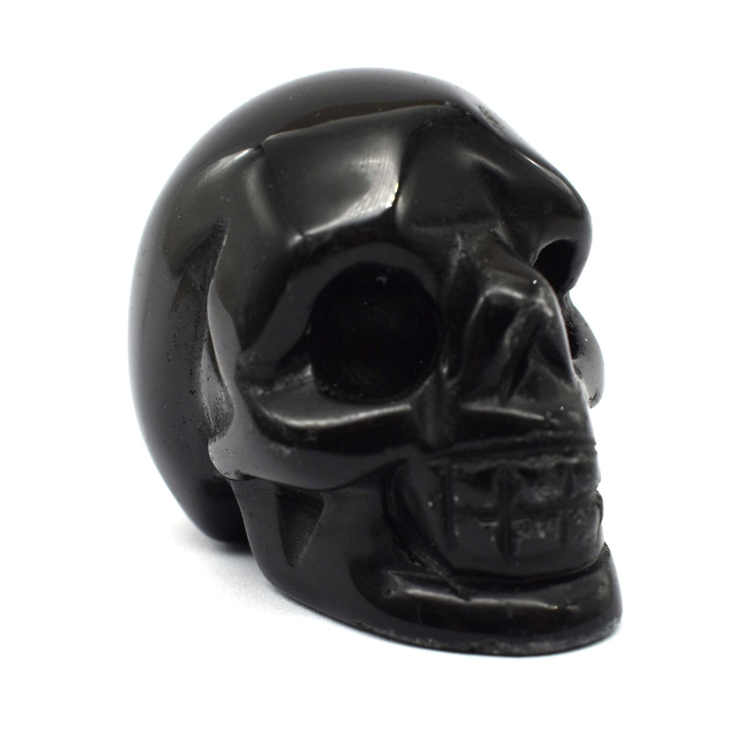 Black Obsidian Crystal Skull Carving