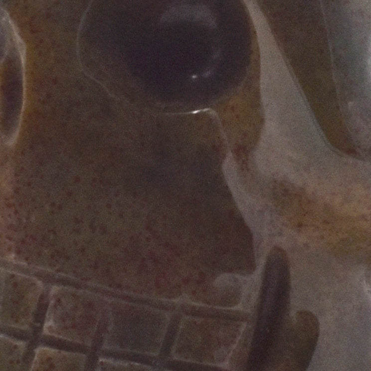 Bloodstone Crystal Skull Carving