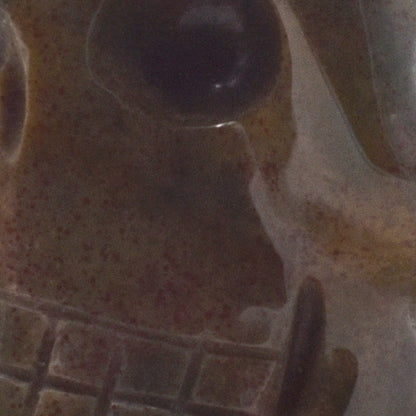 Bloodstone Crystal Skull Carving