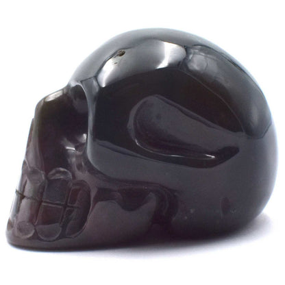 Bloodstone Crystal Skull Carving