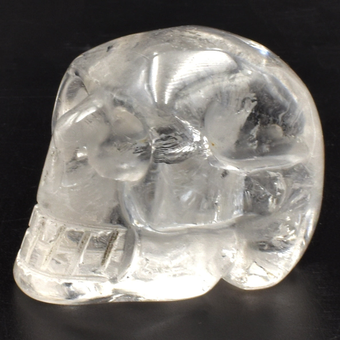 Clear Quartz Crystal Skull Carving