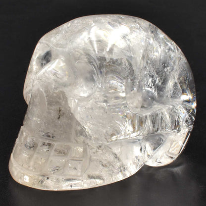Clear Quartz Crystal Skull Carving