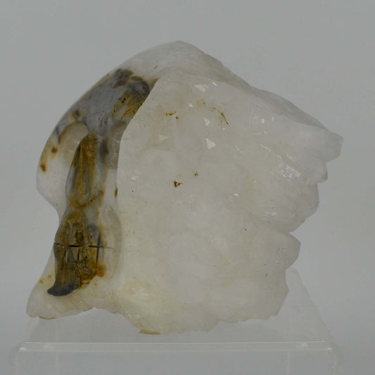 Clear Quartz Cluster Crystal Skull Carving