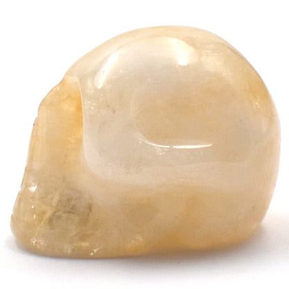 Citrine Crystal Skull Carving [Treated]