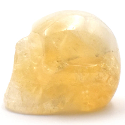 Citrine Crystal Skull Carving [Treated]