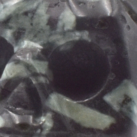 Chinese Writing Stone Crystal Skull Carving [Man Made]