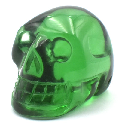 Green Obsidian Crystal Skull Carving [Man Made]