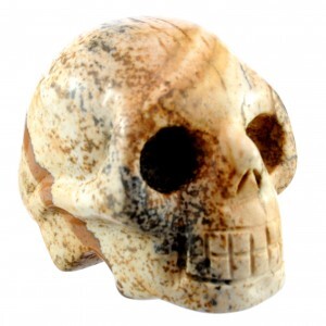 Picture Jasper Crystal Skull Carving