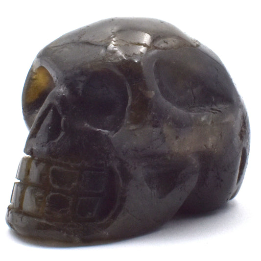 Labradorite Crystal Skull Carving