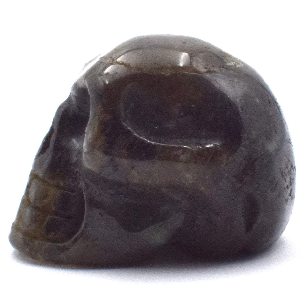 Labradorite Crystal Skull Carving