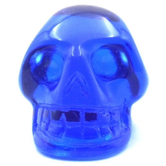 Dark Blue Obsidian Crystal Skull Carving [Man Made]