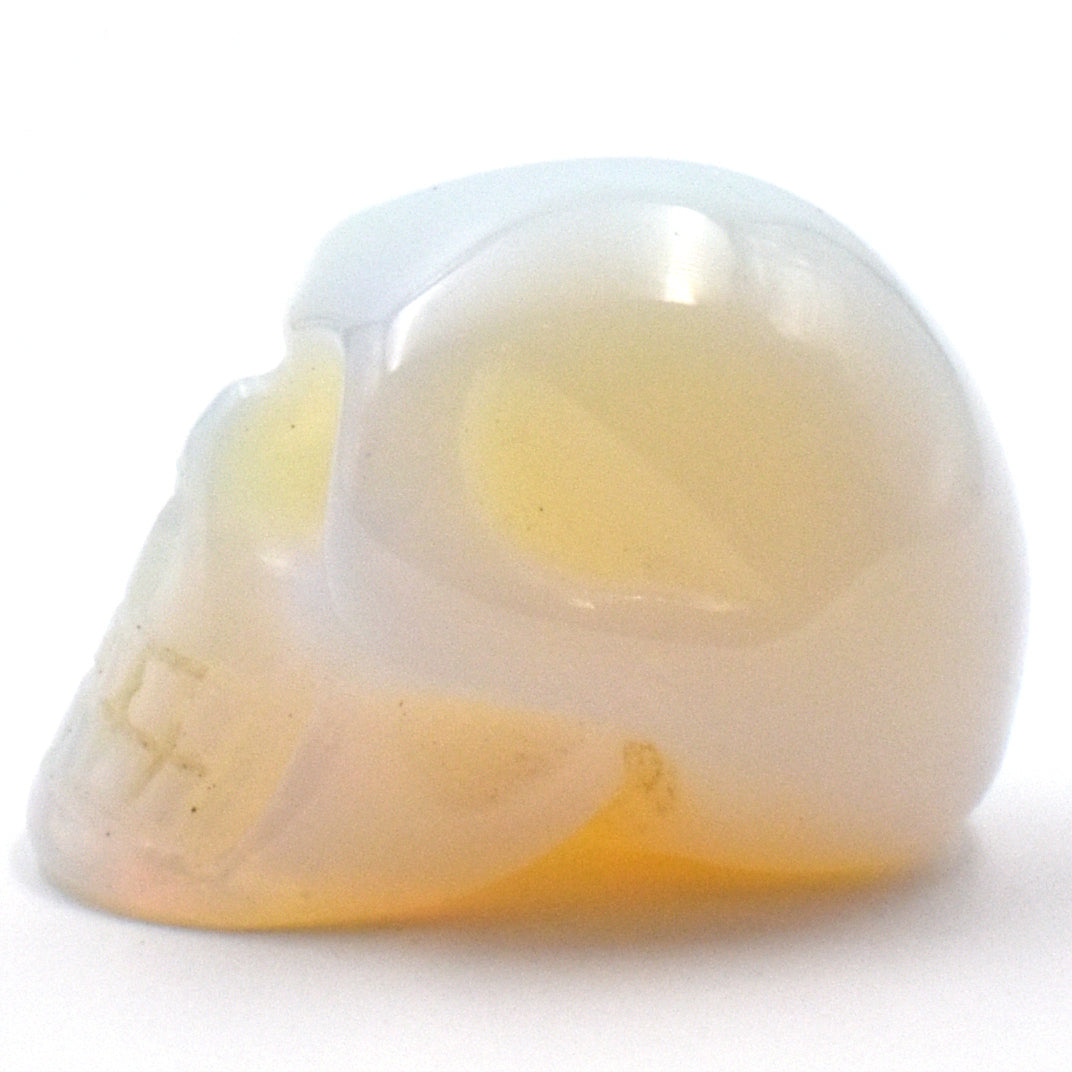 Opalite Crystal Skull Carving [Man Made]