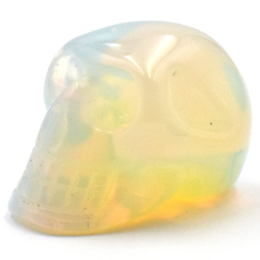 Opalite Crystal Skull Carving [Man Made]