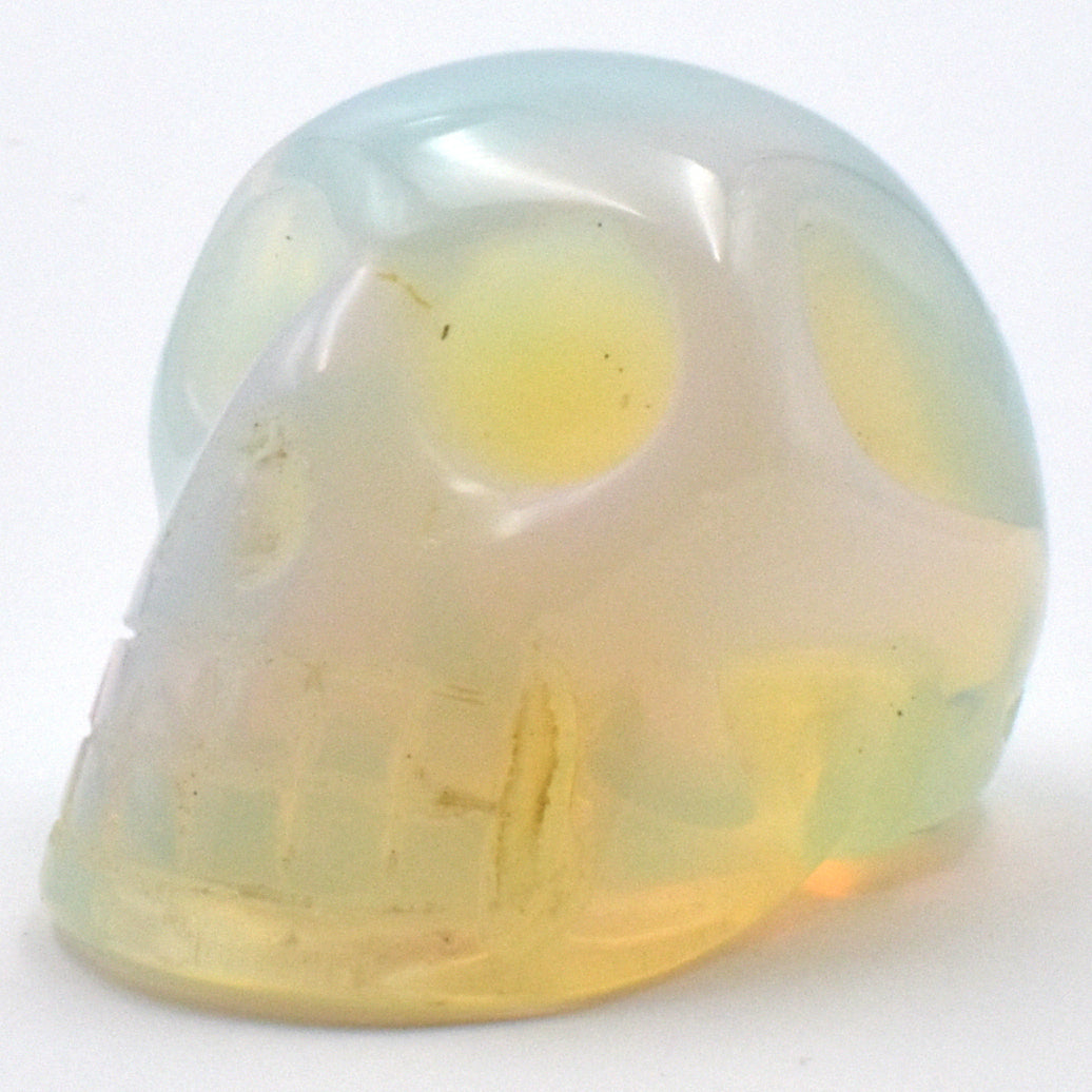 Opalite Crystal Skull Carving [Man Made]