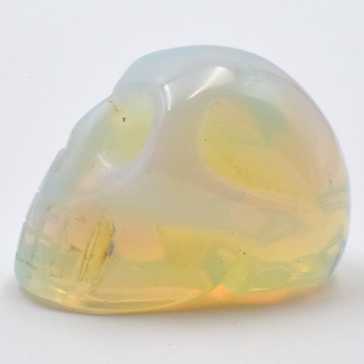 Opalite Crystal Skull Carving [Man Made]