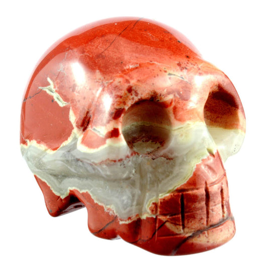 Red Jasper Crystal Skull Carving