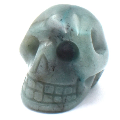 Chrysocolla Crystal Skull Carving