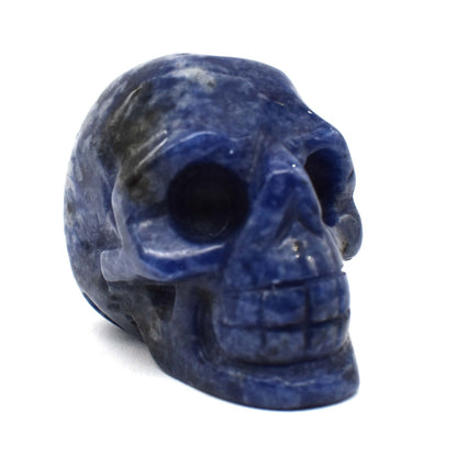 Sodalite Crystal Skull Carving