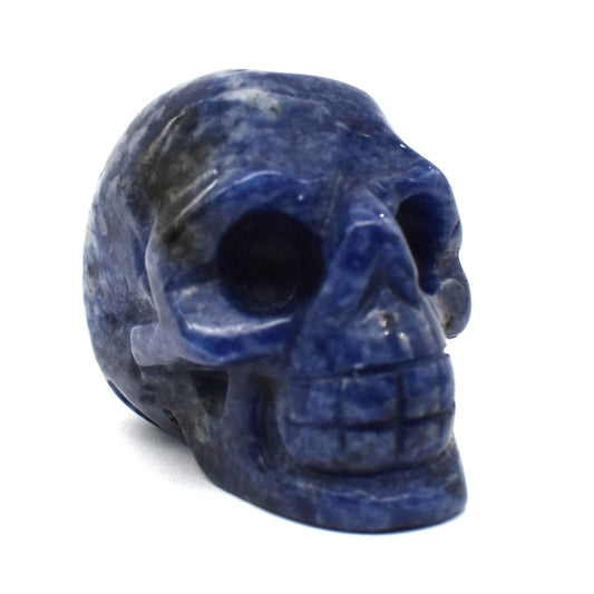 Sodalite Crystal Skull Carving