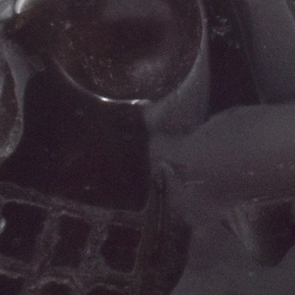 Dark Smoky Quartz Crystal Skull Carving