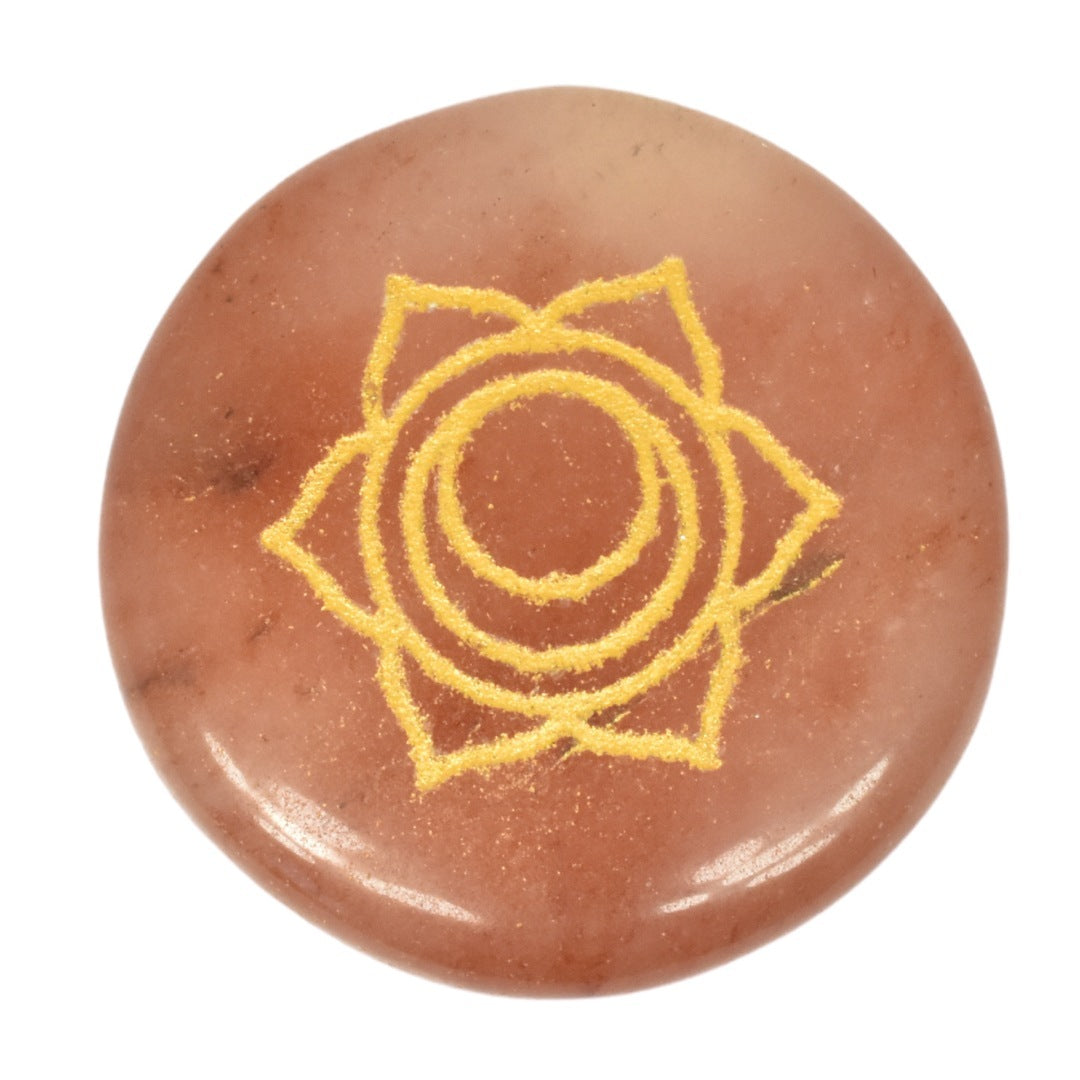 Healing Set Chakra Engraved Stone Set