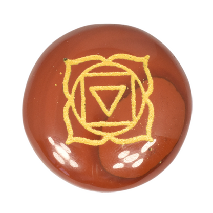 Healing Set Chakra Engraved Stone Set