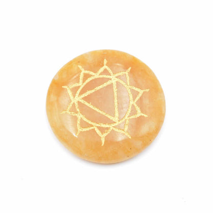 Healing Set Chakra Engraved Stone Set