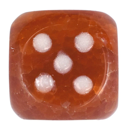 Fire Agate Dice Carving