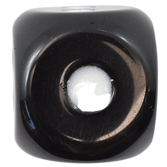 Black Obsidian Dice Carving