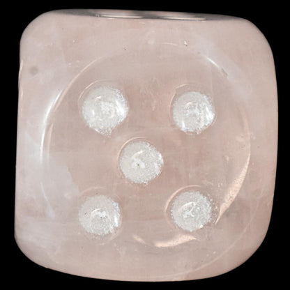 Rose Quartz Dice Carving
