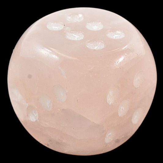 Rose Quartz Dice Carving