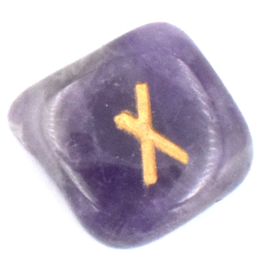 Chevron Amethyst Rune Stones