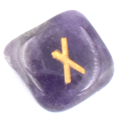 Chevron Amethyst Rune Stones
