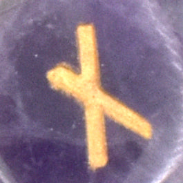 Chevron Amethyst Rune Stones
