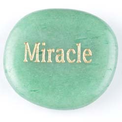 Miracle Aventurine Green Word Stone