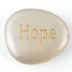 Hope Agate Natural Word Stone
