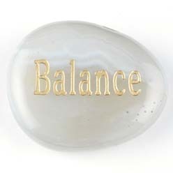 Balance Agate Natural Word Stone