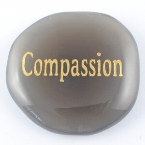 Compassion Agate Natural Word Stone