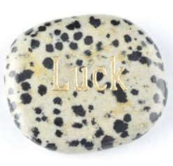 Luck Jasper Dalmatian Word Stone